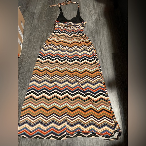 Bisou Bisou Orange Black High Low Sundress - Picture 6 of 9